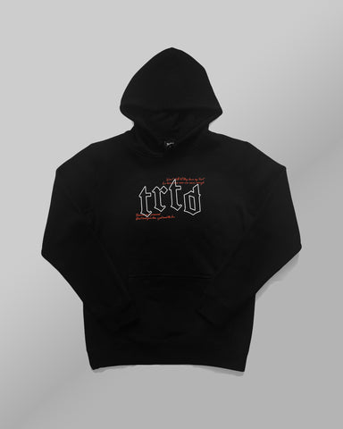 TRTD Gothic Lyric Hoodie (Black/Orange)