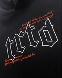 TRTD Gothic Lyric Hoodie (Black/Orange)