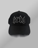 TRTD Gothic Distressed Cap (Black/White)