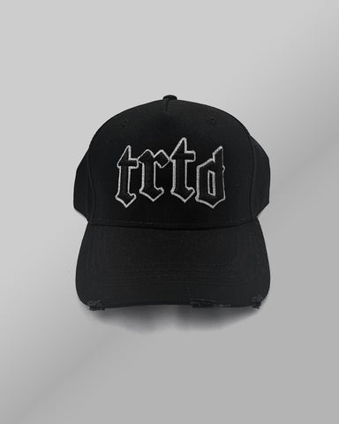 TRTD Gothic Distressed Cap (Black/White)
