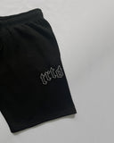 TRTD Gothic Shorts (Black/White Outline)