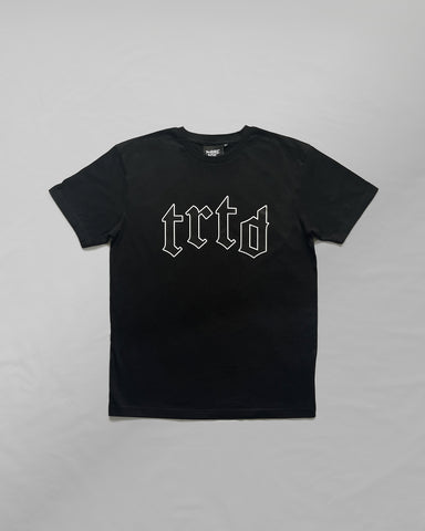 TRTD Gothic T-Shirt (Black/White Outline)